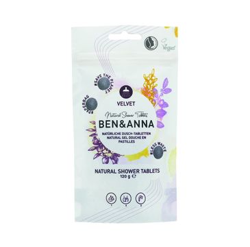 Ben&Anna Natural Shower Tablets naturalne tabletki do mycia ciała Velvet (120 g)