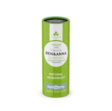 Ben&Anna Natural Soda Deodorant naturalny dezodorant na bazie sody sztyft kartonowy Persian Lime (40 g)