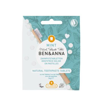 Ben&Anna Natural Toothpaste Tablets naturalne tabletki do mycia zębów z fluorem (36 g)