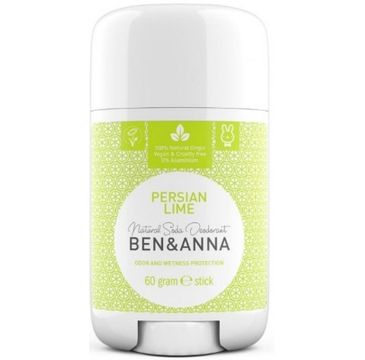 Ben&Anna Natural Soda Deodorant naturalny dezodorant na bazie sody sztyft plastikowy Persian Lime (60g)