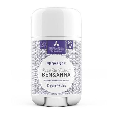 Ben&Anna Natural Soda Deodorant naturalny dezodorant na bazie sody sztyft plastikowy Provence 60g