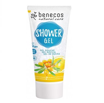 Benecos Natural Care Shower Gel naturalny żel pod prysznic Rokitnik & Pomarańcza (200 ml)