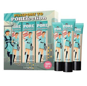 Benefit Passport to Porefection Porefessional Face Primer Trio Travel Set zestaw baz pod makijaż (3x22 ml)