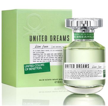 Benetton United Dreams Live Free For Her woda toaletowa spray (80 ml)