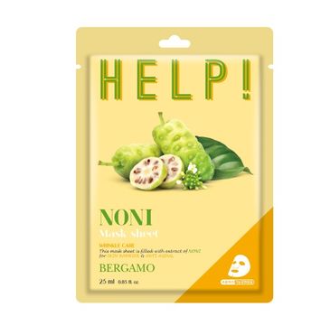 Bergamo Help Sheet Mask maska do twarzy z Noni (25 ml)