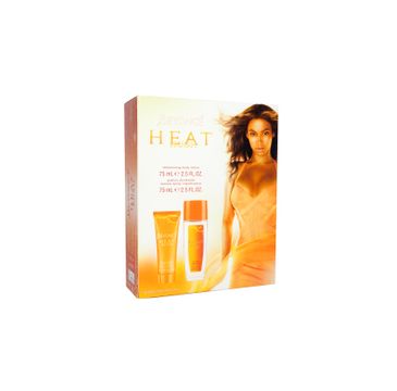 Beyonce Heat Rush zestaw prezentowy dezodorant spray glass 75 ml + balsam do ciała 75 ml
