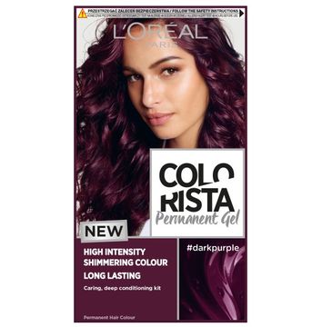 L'Oreal Paris Colorista Premament Gel – farba do włosów #darkpurple (1 szt.)