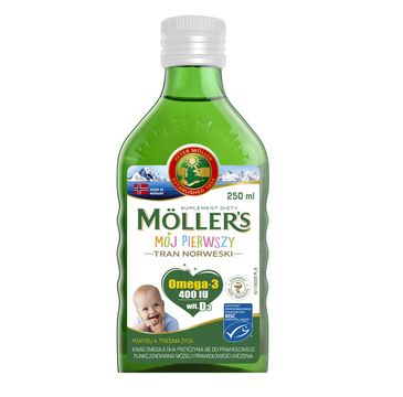 Möller's – Mój Pierwszy Tran Norweski suplement diety dla dzieci (250 ml)