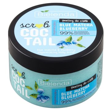 Bielenda Coctail Scrub Regenerujący peeling do ciała blue matcha + blueberry (350 g)