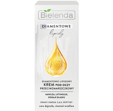 Bielenda Diamentowe Lipidy Diamentowo - lipidowy krem przeciwzmarszczkowy pod oczy (15 ml)