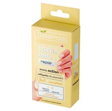 Bielenda Total Nail Repair odżywka do paznokci Glycol Action 3w1 (10 ml)