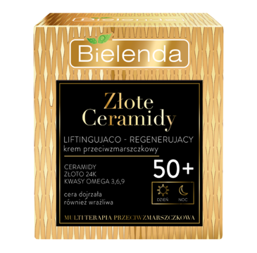 Bielenda Złote Ceramidy 50+ liftingująco-regenerujący krem przeciwzmarszczkowy (50 ml)