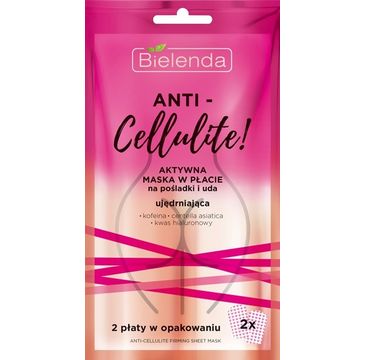 Bielenda Anti-Cellulite aktywna maska w płacie na pośladki i uda (2 szt.)