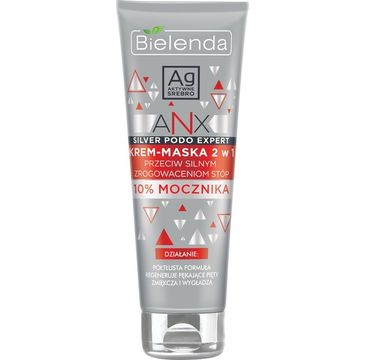 Bielenda Silver Anx Podo Expert krem-maska 2w1 przeciw silnym zrogowaceniom (100 ml)