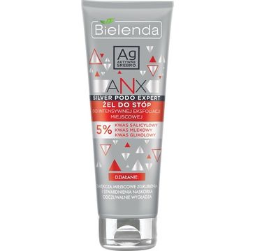 Bielenda Silver Anx Podo Expert żel do stóp do intensywnej eksfoliacji miejscowej (100 ml)