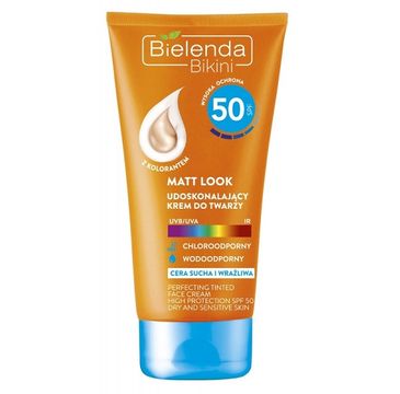 Bielenda Bikini Matt Look ochronny krem do twarzy do cery suchej i wrażliwej SPF 50 (50 ml)