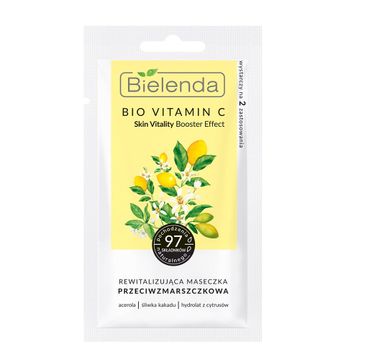 Bielenda Bio Vitamin C rewitalizująca maseczka przeciwzmarszczkowa (8 g)