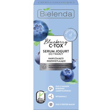 Bielenda Blueberry C-TOX serum-jogurt do twarzy nawilżająco-rozświetlające (30 ml)