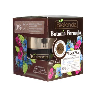 Bielenda Botanic Formula Olej z Czarnuszki + Czystek maseczka przeciwzmarszczkowa (50 ml)