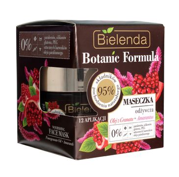 Bielenda Botanic Formula Olej z Granatu + Amarantus maseczka odżywcza do twarzy (50 ml)