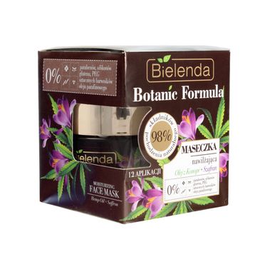 Bielenda Botanic Formula maseczka nawilżająca Olej z Konopi + Szafran (50 ml)