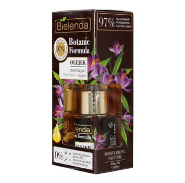 Bielenda Botanic Formula Olej z Konopi + Szafran olejek nawilżający do twarzy (15 ml)