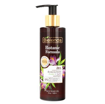 Bielenda Botanic Formula Olej z Konopi + Szafran żel do mycia twarzy nawilżający (200 ml)