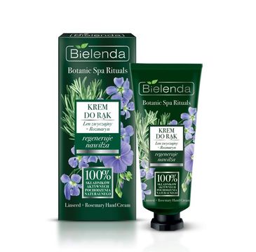 Bielenda Botanic Spa Rituals Regenerujący krem do rąk len zwyczajny + rozmaryn (50 ml)