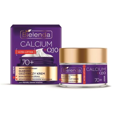 Bielenda Calcium + Q10 skoncentrowany głęboko odżywczy krem przeciwzmarszczkowy na dzień 70+ 50ml