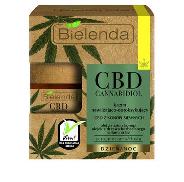 Bielenda CBD krem do twarzy (nawilżająco-detoksykujący na dzień i noc 50 ml)