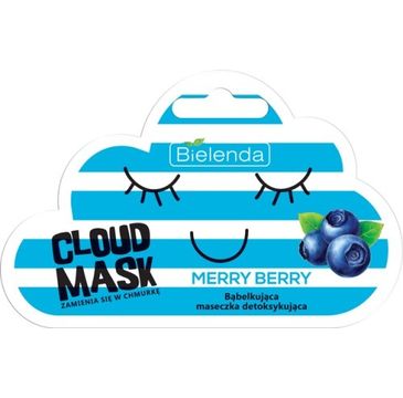 Bielenda Cloud Mask bąbelkująca maseczka detoksykująca  Merry Berry