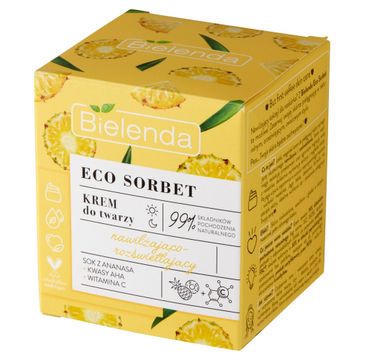 Bielenda Eco Sorbet Ananas krem do twarzy nawilżająco-rozświetlający (50 ml)