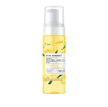 Bielenda Eco Sorbet Ananas pianka micelarna do oczyszczania twarzy nawilżająco-rozświetlająca (150 ml)