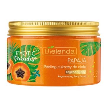 Bielenda Exotic Paradise peeling cukrowy do ciała regenerujący Papaja (350 g)