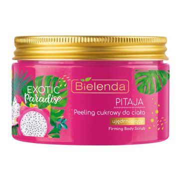 Bielenda Exotic Paradise peeling cukrowy do ciała ujędrniający Pitaja (350 g)