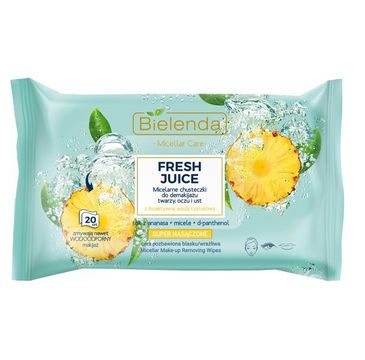 Bielenda Fresh Juice micelarne chusteczki do demakijażu twarzy, oczu i ust (20 szt.)