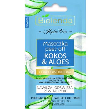 Bielenda Hydra Care maseczka peel-off kokos & aloes (2 x 5 g)