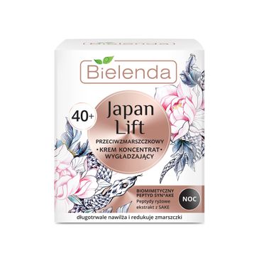 Bielenda Japan Lift wygładzający krem-koncentrat przeciwzmarszczkowy na noc 40+ (50 ml)