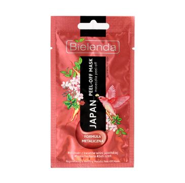 Bielenda Japan Peel-Off Mask – maseczka metaliczna peel-off regenerująco – kojąca (8 g)