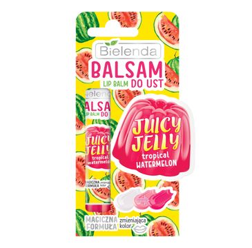 Bielenda Juicy Jelly balsam do ust zmieniający kolor Tropical Watermelon (10 g)