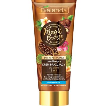 Bielenda Magic Bronze nawilżający krem brązujący do ciała 2 w 1 cera jasna (200 ml)