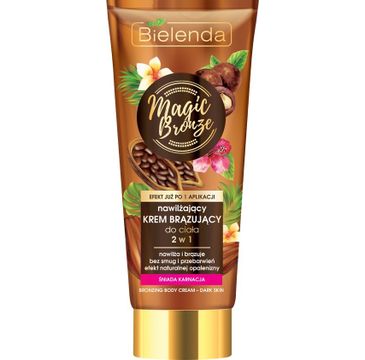 Bielenda Magic Bronze nawilżający krem brązujący do ciała 2 w 1 cera śniada (200 ml)