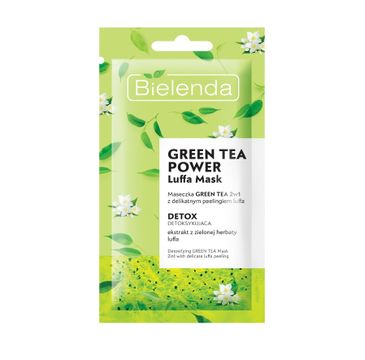 Bielenda Green Tea 2 w 1 maseczka z peelingiem Luffa detoksykująca (8 g)