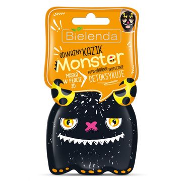 Bielenda Monster maska w płacie 3D detoksykująca Odważny Kazik