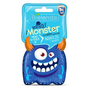 Bielenda Monster maska w płacie 3D nawilżająca Boski Rolf