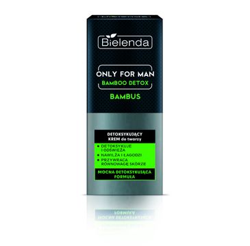 Bielenda Only For Man – krem do twarzy detoksykujący Bamboo Detox (50 ml)