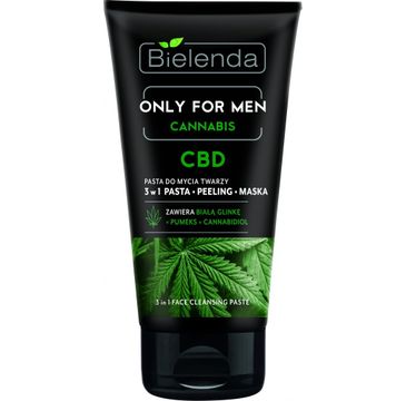 Bielenda Cannabis pasta do mycia twarzy 3w1 CBD Only For Men (150 g)