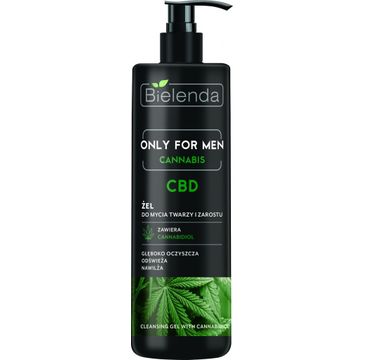 Bielenda Cannabis żel do mycia twarzy i zarostu CBD Only For Men (190 g)