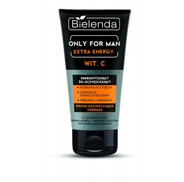 Bielenda Only For Men Extra Energy – energetyzujący żel oczyszczający do twarzy (150 ml)
