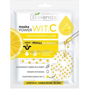 Bielenda Power Wit. C maska + serum rozświetlające do twarzy (22 ml)